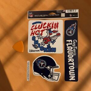 Texans WinCraft NFL Guy Fieri’s Flavortown 5.5'' x 7.75'' 3 PK Fan Decal Set